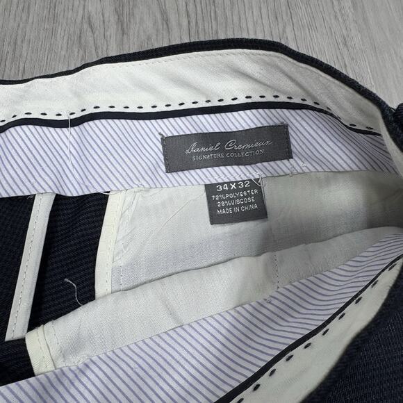 Daniel Cremieux Mens Dress Pants Blue 34x32 - Picture 3 of 9